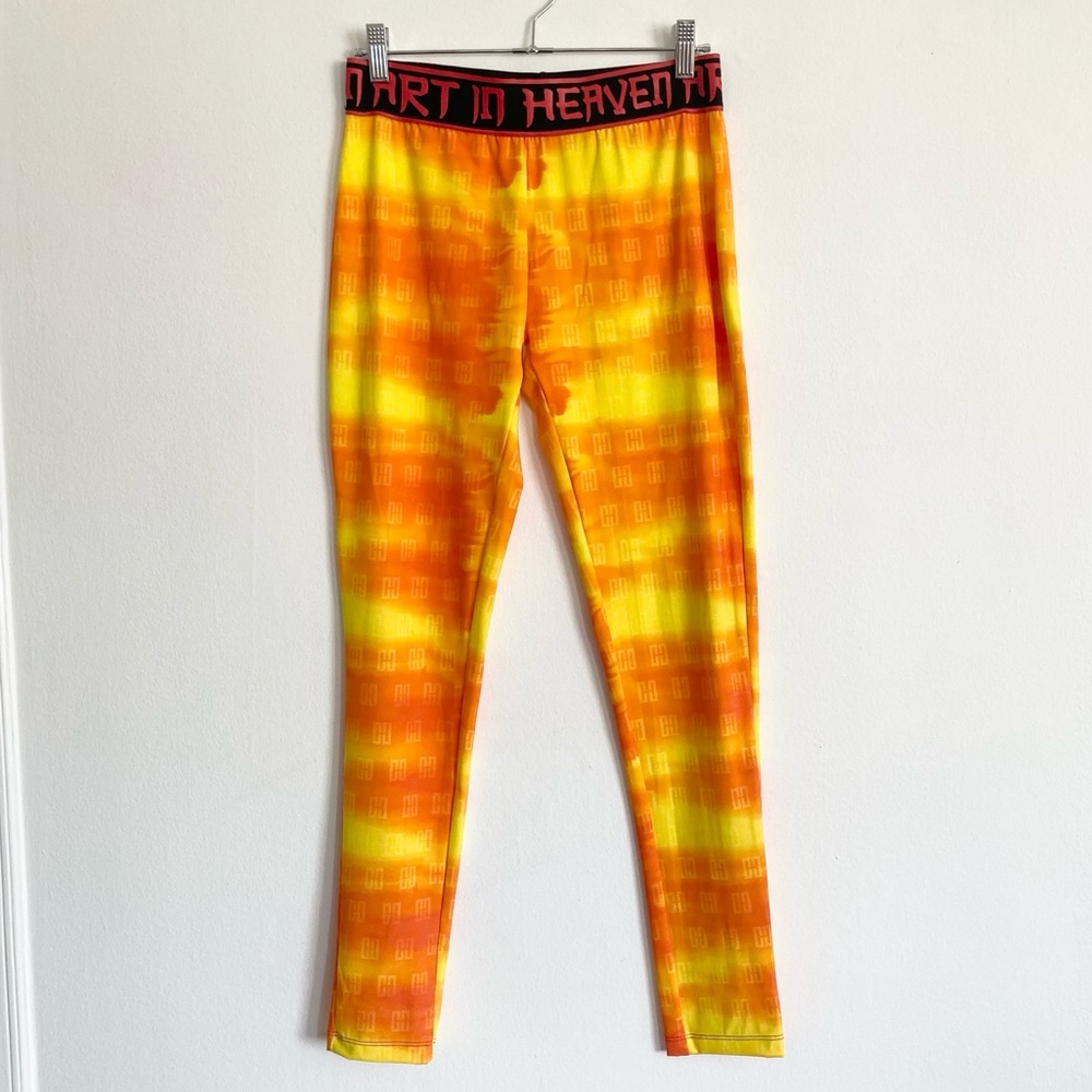Chidozie Omile Art In Heaven Tie Dye Asian Print Pop Art Leggings Joggers Medium